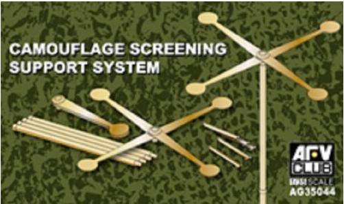 McFarlane AFV Club Camouflage Screening Support System Model Kit Accessory