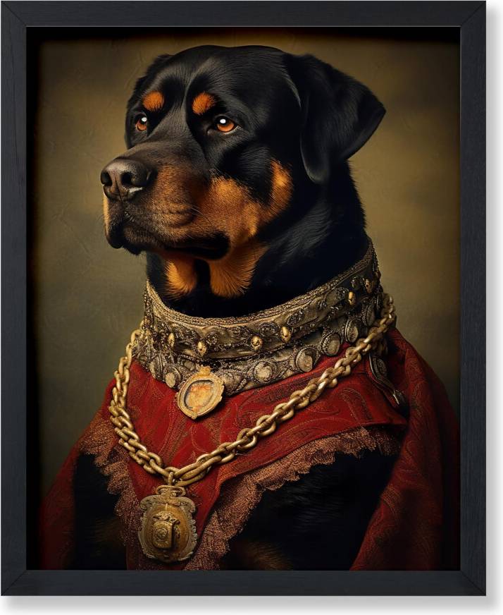 Rottweiler Poster Master Master Aristocratico Rottweiler Cane Poster