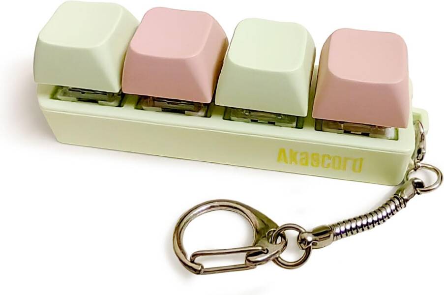 Keyboard Fidget Toy Finger Fidget Clicker Keychain Accessories