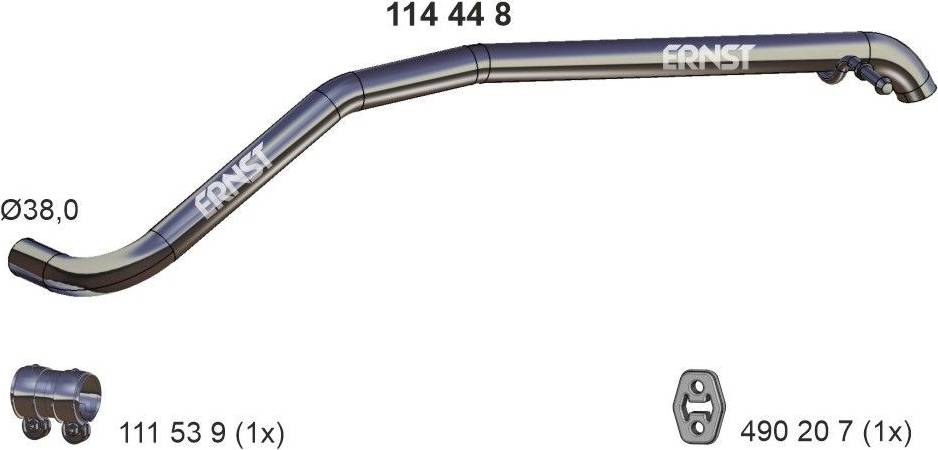 Ernst Exhaust Pipe Rear