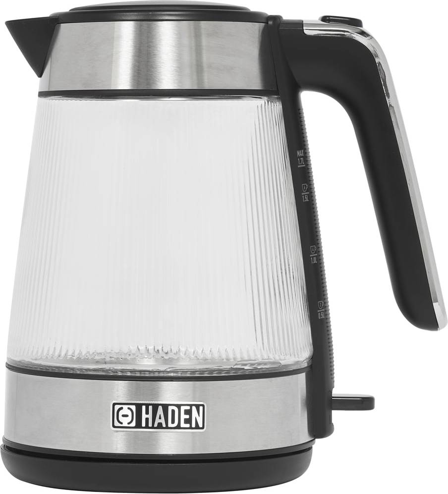 Haden Ribbed 1.7L Glass Kettle