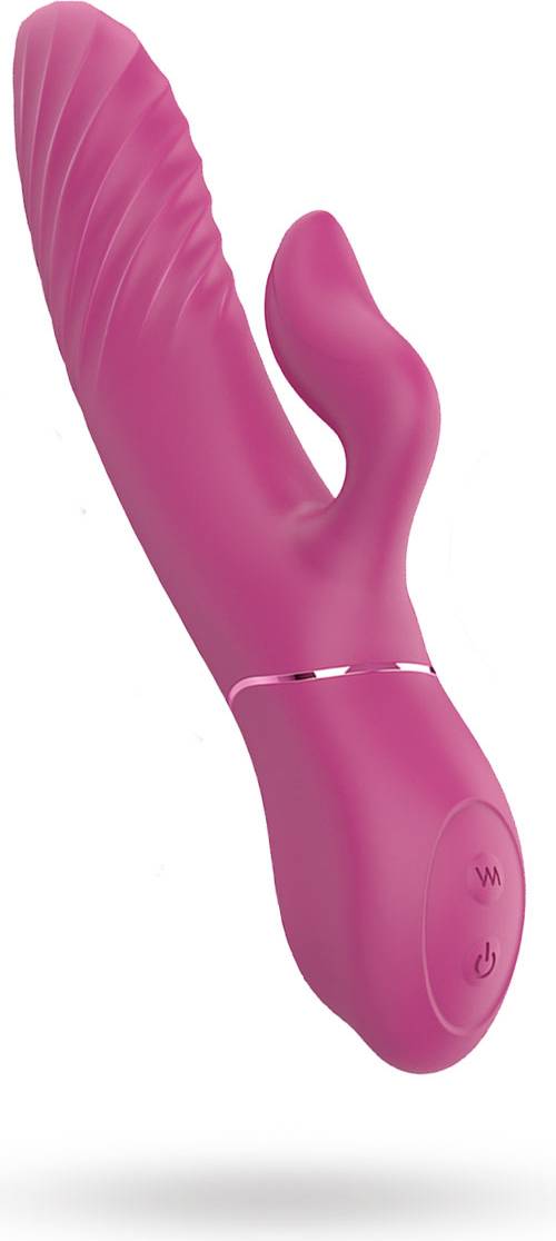 Thrusting rabbit vibrator Sexleksaker Sustainable Pleasure Rechargeable Premium Thrusting Vibrating Rabbit