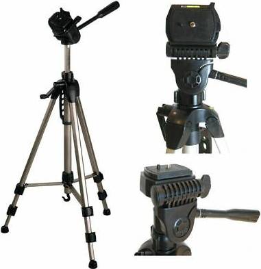 Ex-Pro Pro Camera Tripod 67 Inch Geared Level