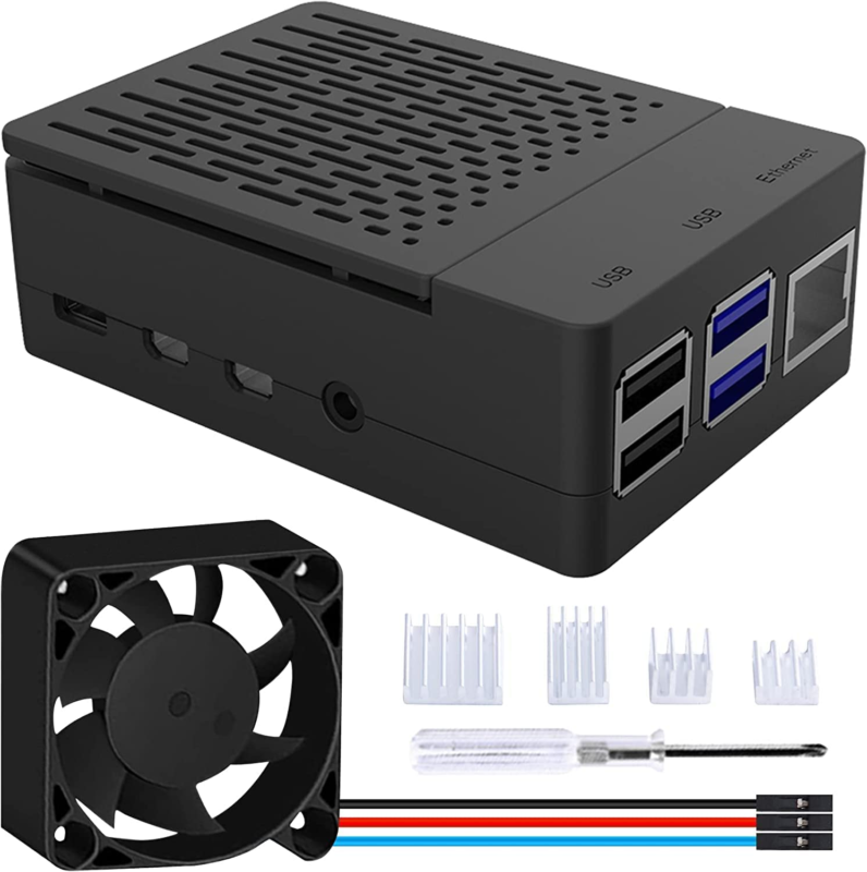 Pi 4 GeeekPi Raspberry Pi 4 Gehäuse 40 x 40 x 10 mm