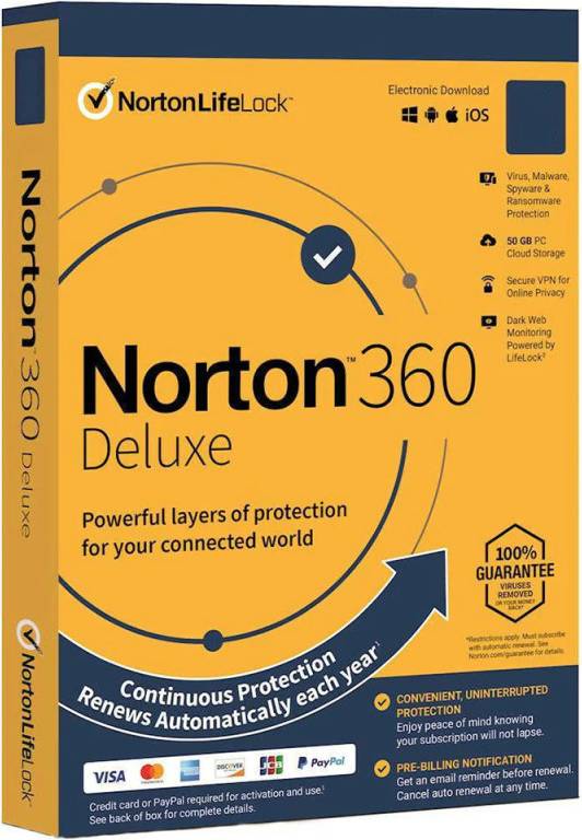 Norton 360 Deluxe Windows iOS Mac OS Android