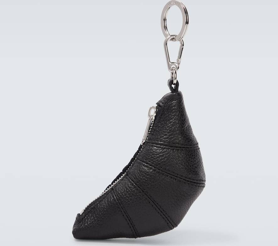 Mini Croissant Keyring - Black