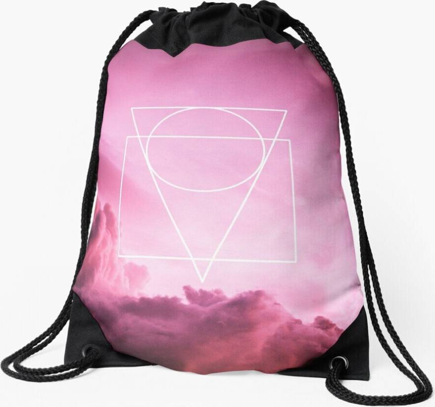 Famgem Drawstring Bag Spectrum Sport Gym Shoe Backpack