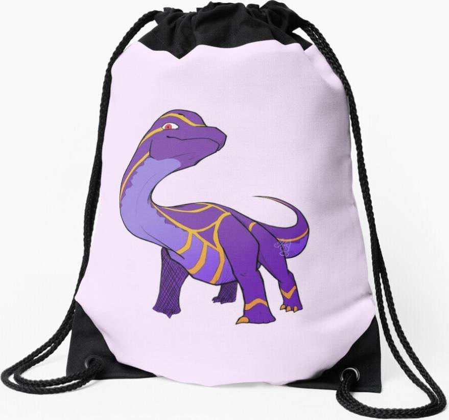 Famgem Drawstring Bag Long - Purple