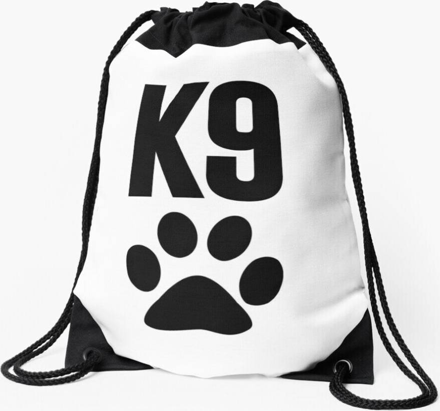 Famgem Drawstring Bag K9 Unit Sport Gym Shoe Backpack
