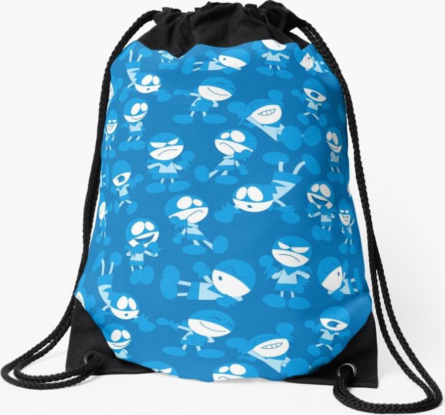 Famgem Drawstring Bag Snap Pattern Sport Gym Shoe Backpack