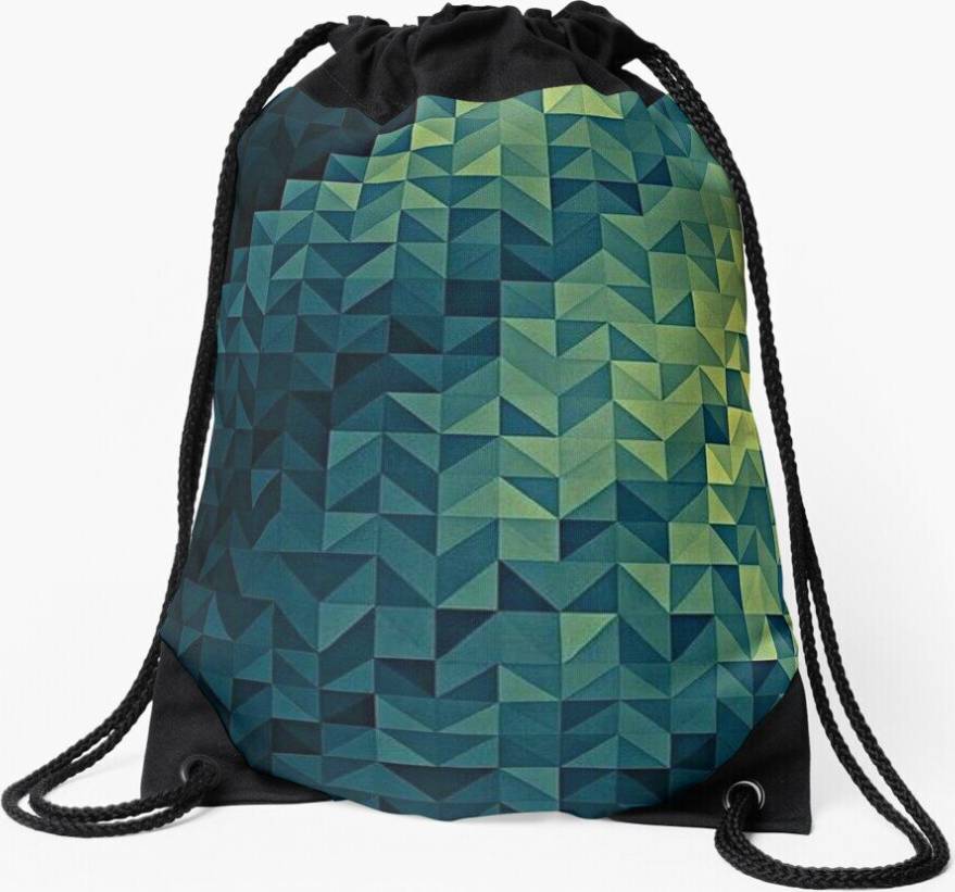 Famgem Drawstring Bag Pattern Sport Gym Shoe Backpack