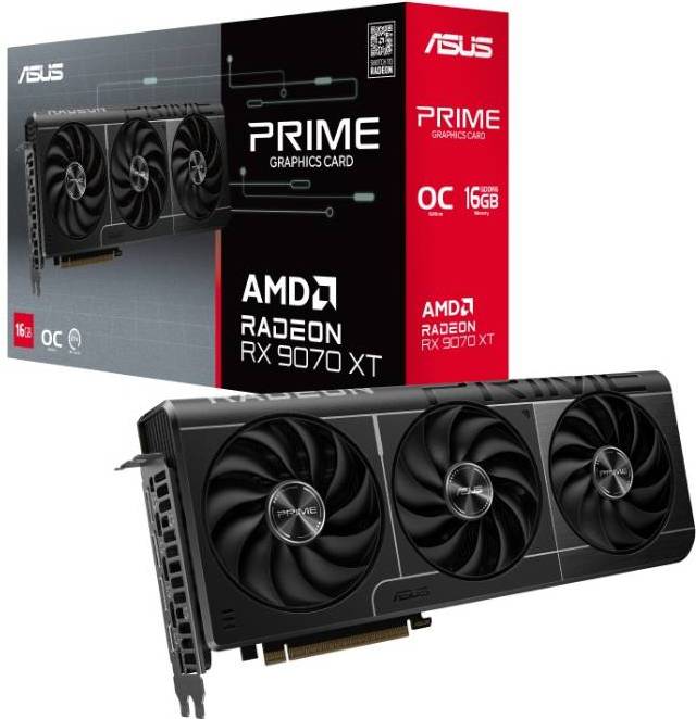ASUS PRIME Radeon RX 9070 XT OC Grafische Kaart 3x DisplayPort 1x HDMI RDNA4