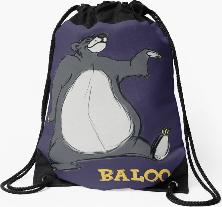 Famgem Drawstring Bag Baloo Sport Gym Shoe Backpack