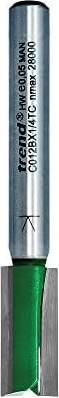 Trend CraftPro Straight Two Flute Router Cutter Bit C012BX1/4TC
