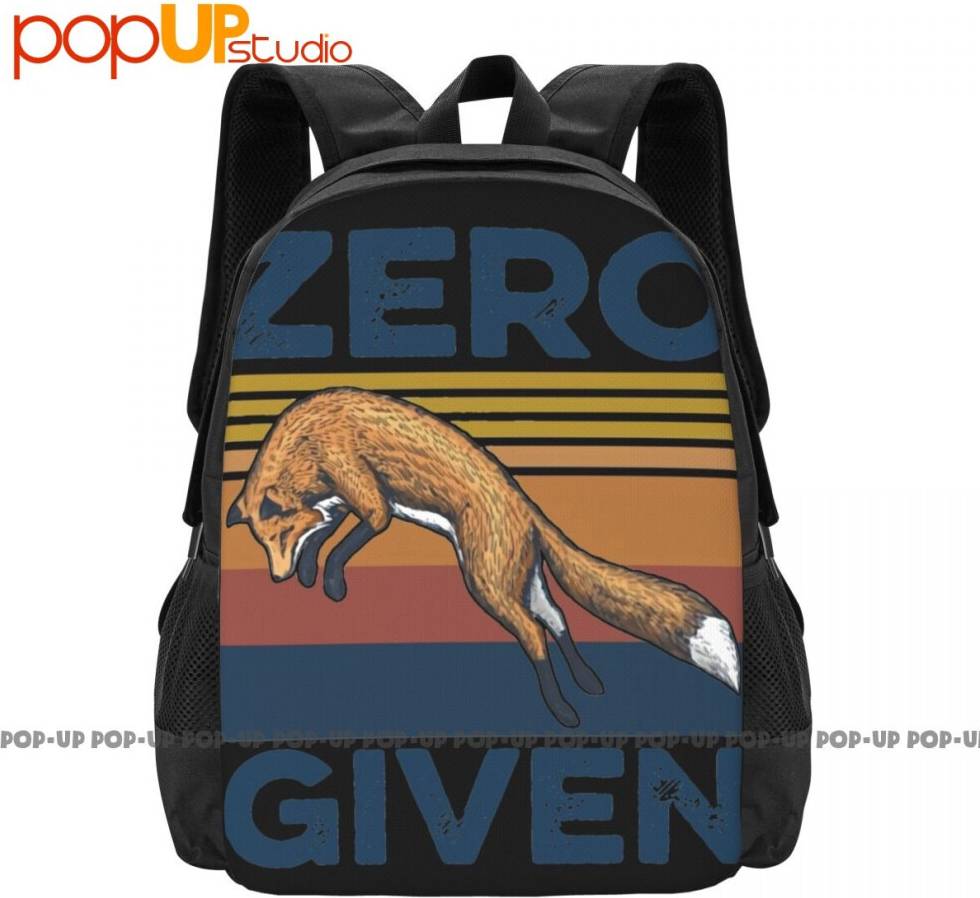 Fox Fox Zero Given Backpack Large Capacity Travel Softback Eco Friendly Multi-function - Black
