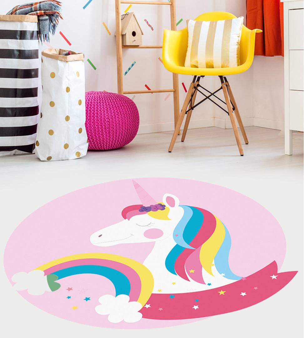 Brayden Studio Round Camodeca Machine Printed Area Rug 150 cm