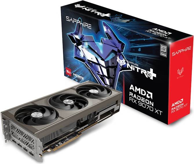 Sapphire Radeon RX 9070 XT 16GB GDDR6 Grafikkort