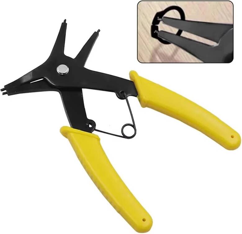AX Trade Spring-loaded Pliers Dual-purpose Snap Rings 2-In-1 Pliers