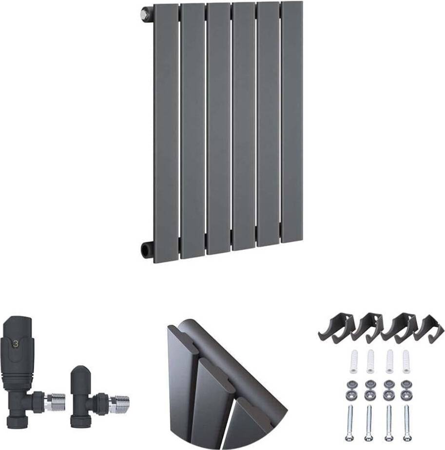 Sloane Designer Horizontal Single Column Flat Panel Radiator 600 x 456 mm