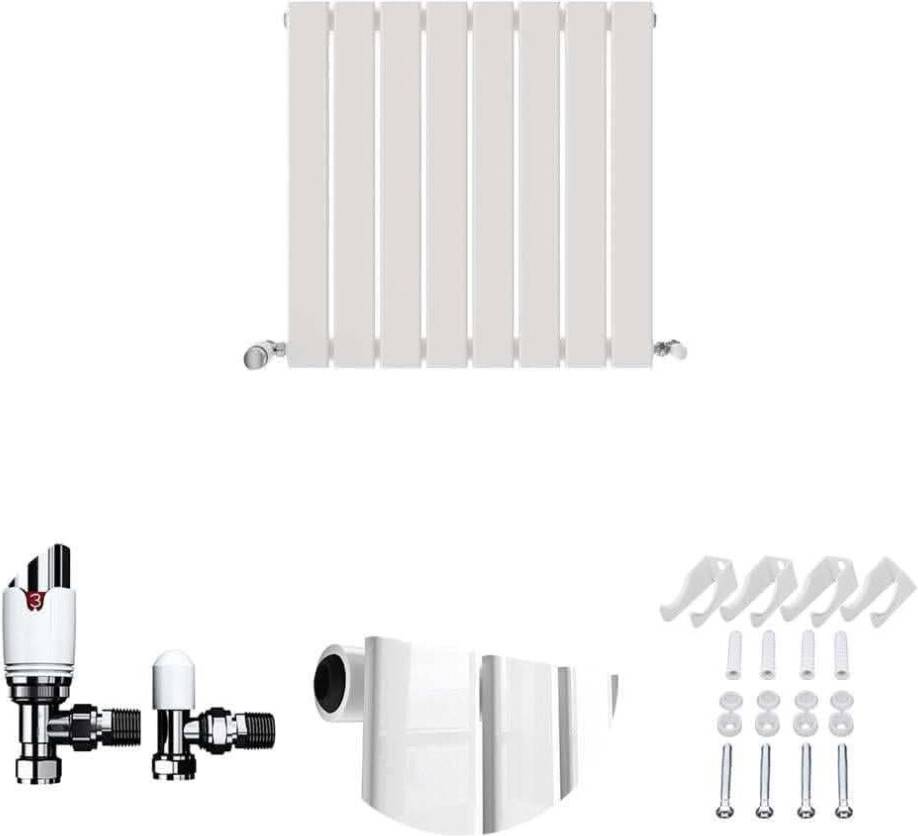 Sloane Designer Horizontal Single Column Flat Panel Radiator 600 x 608 mm