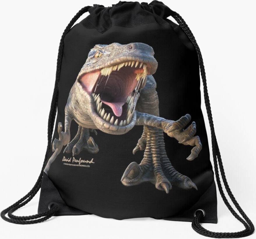 Famgem Drawstring Bag Raptor Sport Gym Shoe Backpack