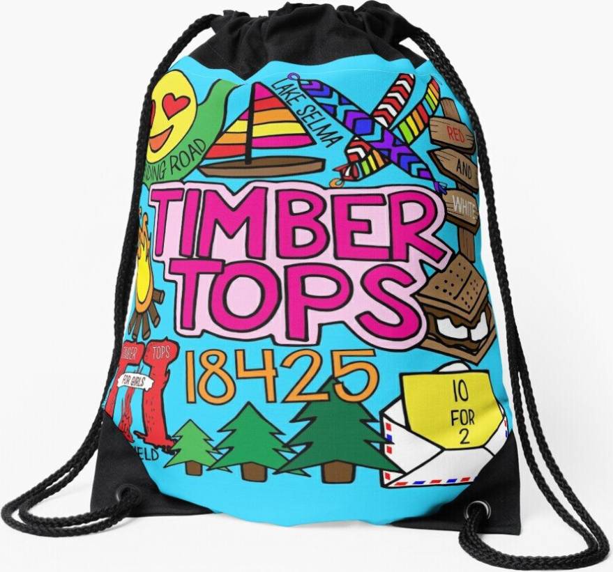 Famgem Drawstring Bag Timber Tops Sport Gym Shoe Backpack