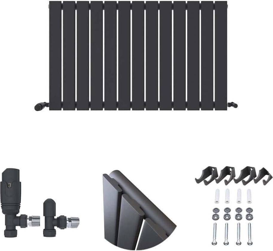 Sloane Designer Horizontal Single Column Flat Panel Radiator 600 x 988 mm