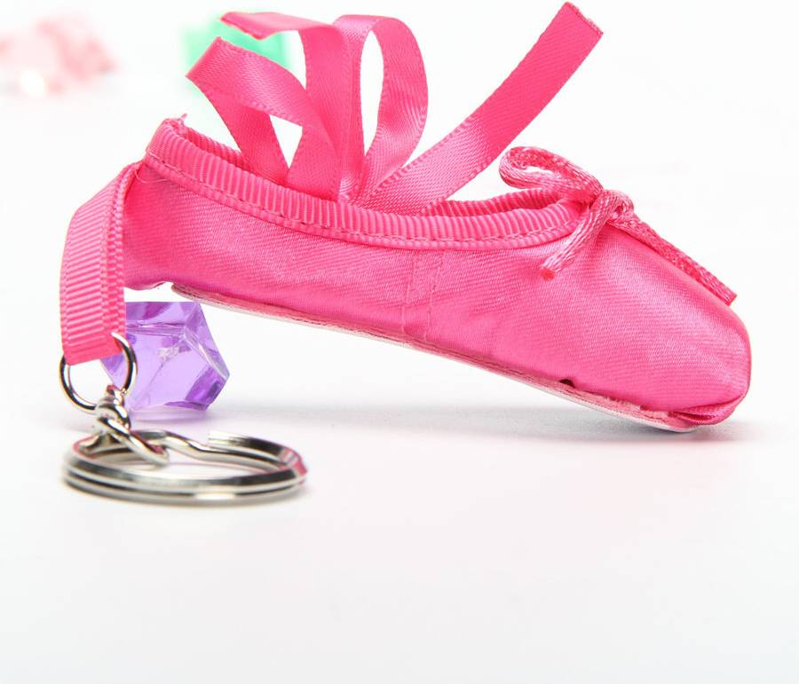 Dechoicelife Mini Dancer Satin Ballet Keyring - Red