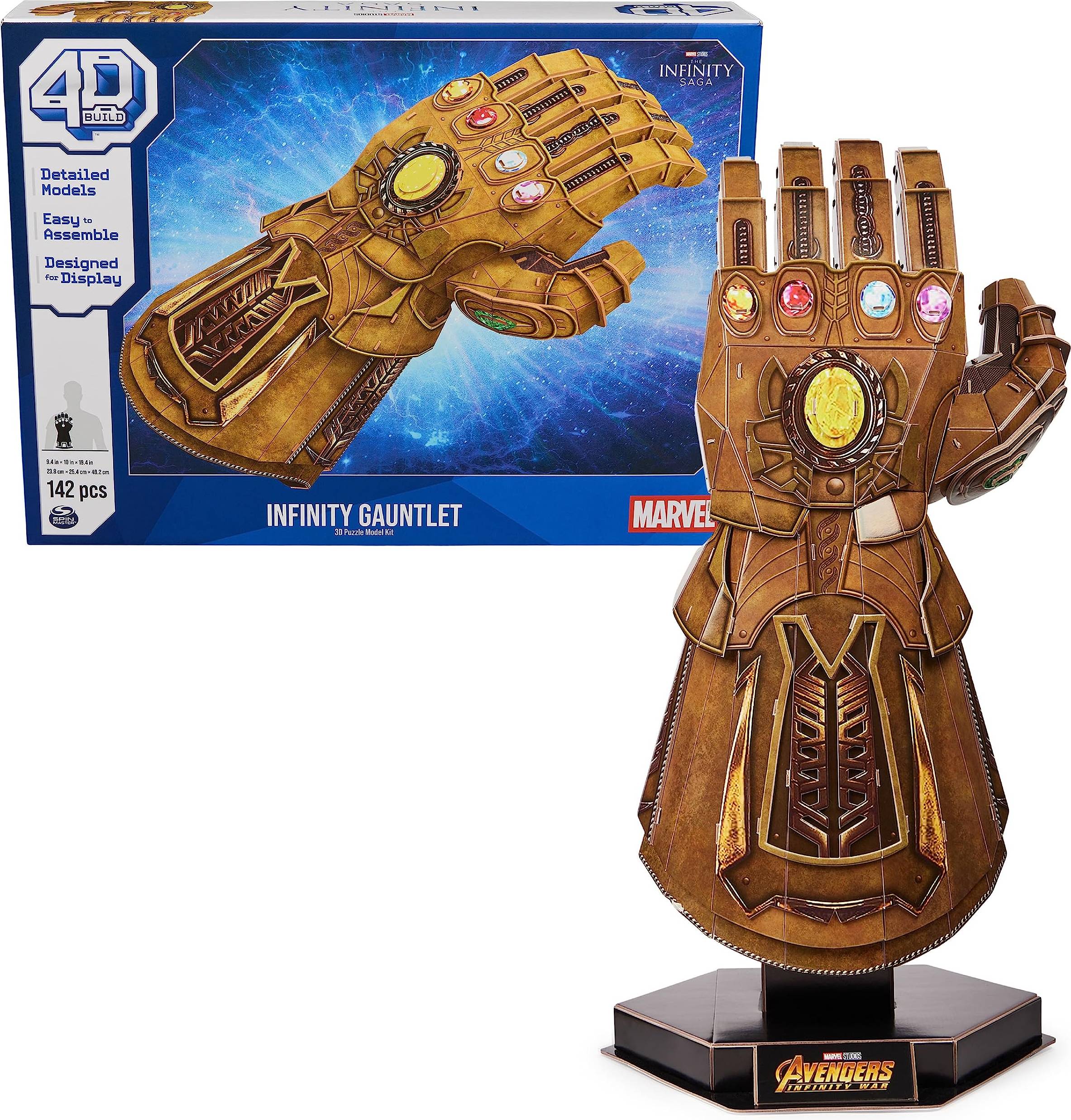 Spin Master 4D Build Marvel Infinity Gauntlet Puzzle Kit