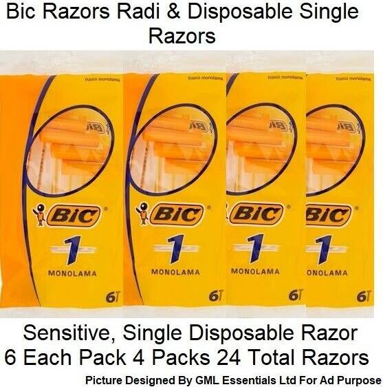 Bic Single Blade Disposable Razor 6 Pack
