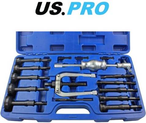 US PRO Bearing Extractor Puller Remover Set 16pcs Tool Kit