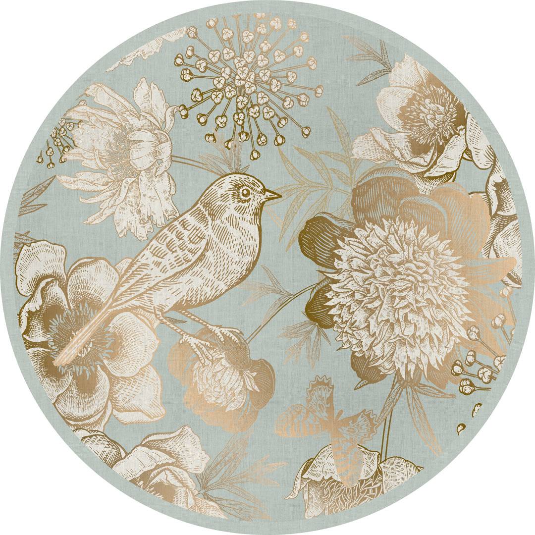 Brayden Studio Burnest Machine Printed Area Rug Round 100 cm