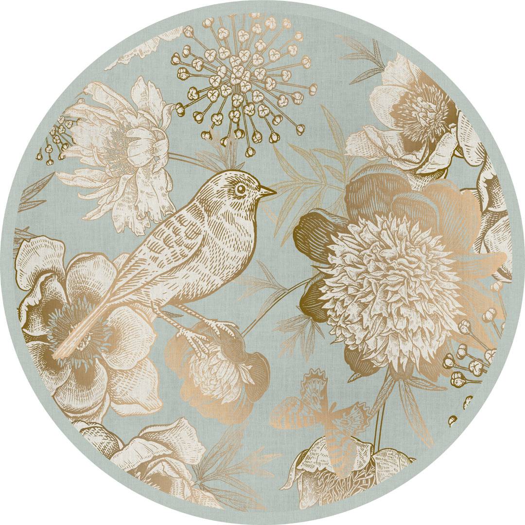 Brayden Studio Burnest Machine Printed Area Rug Round 120 cm