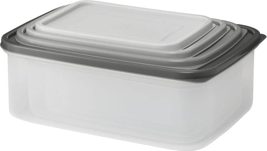 Grey Nesting Storage Set Food Container