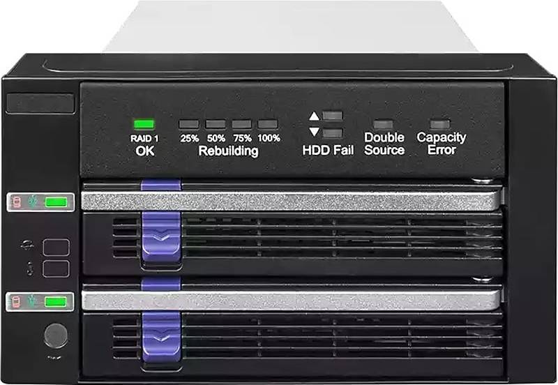 3.5 inch sata enclosure Icy Dock FatCage 2.5 Inch 3.5 Inch SATA Hard Drive Enclosure MB901SPR-B R1