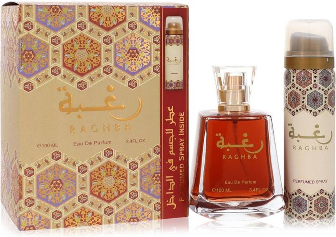 One piece box Lattafa Raghba Gift Set for Men 2 Piece One Size