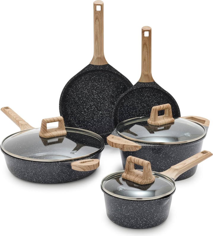 Arte 8 Piece Ceramic Nonstick Cookware Set