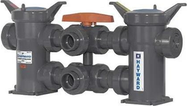 Flow Control DB1100ST132 1' Socket Threaded PVC Basket Strainer 150
