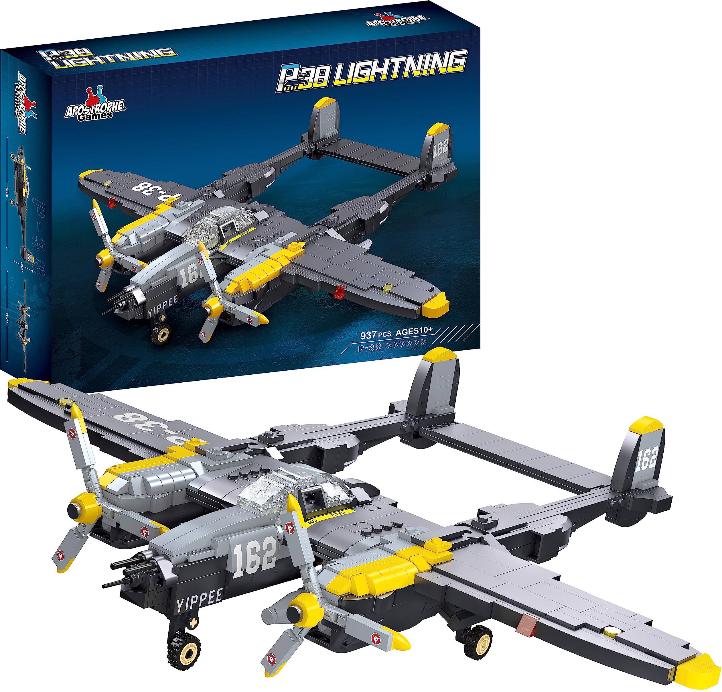 P-38 Lightning Aircraft Building Block Set