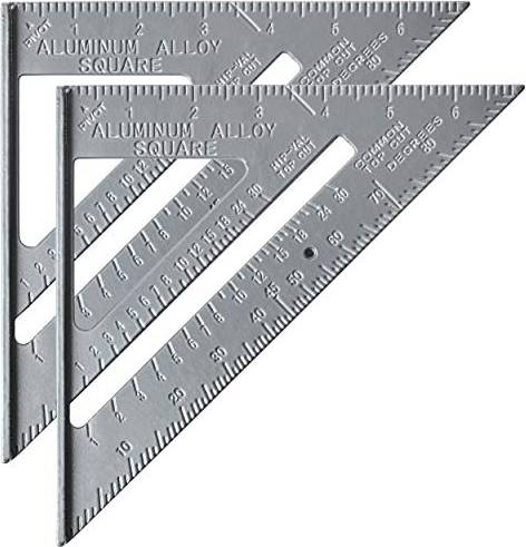 Mr. Pen Metal 7 Inches Rafter 2 Pack Carpenter's Square