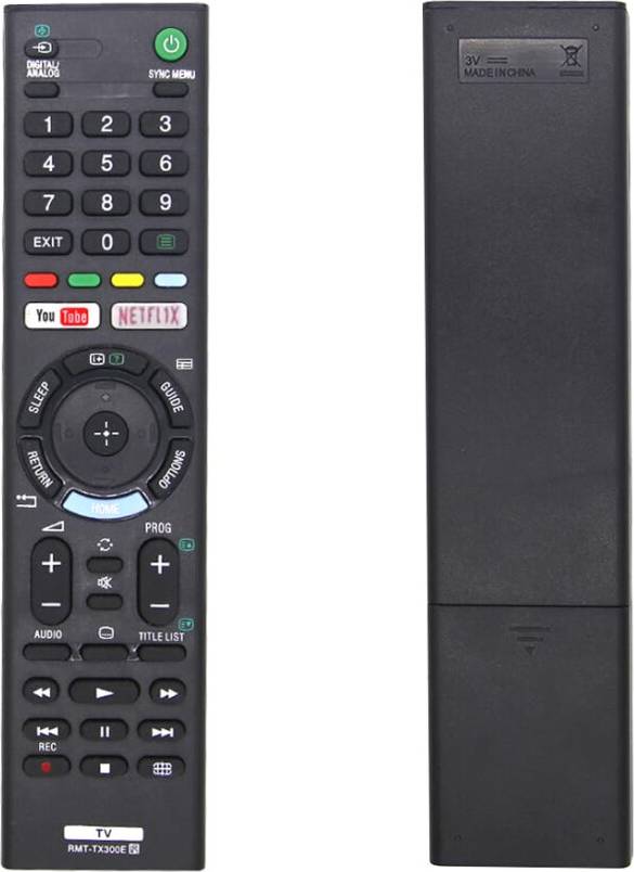 Sony tv fjärrkontroll Replacement RMT-TX300E Sony TV Remote Control