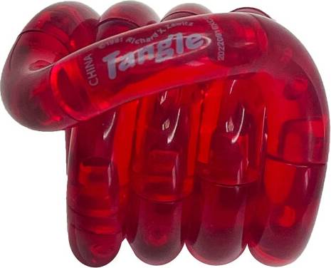 Tangle Jr Translucent Red Fidget Toy