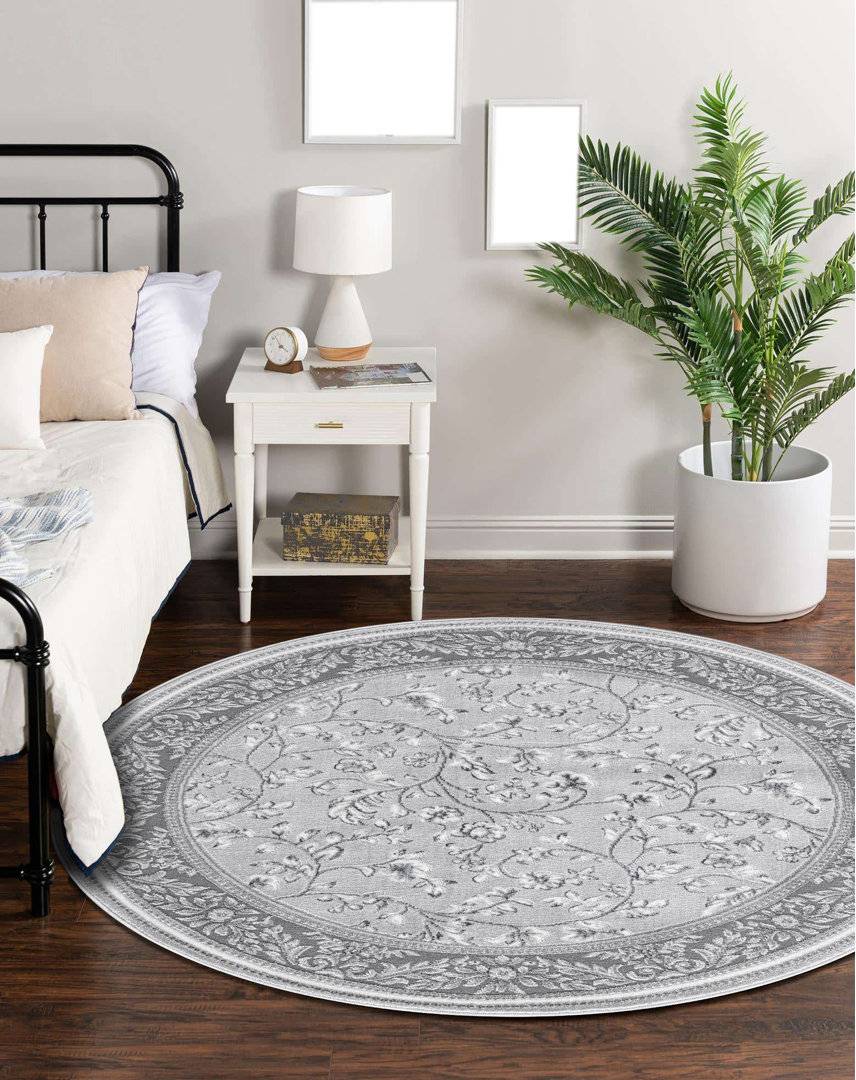 Abstract Floral Area Rug 60 x 220 cm