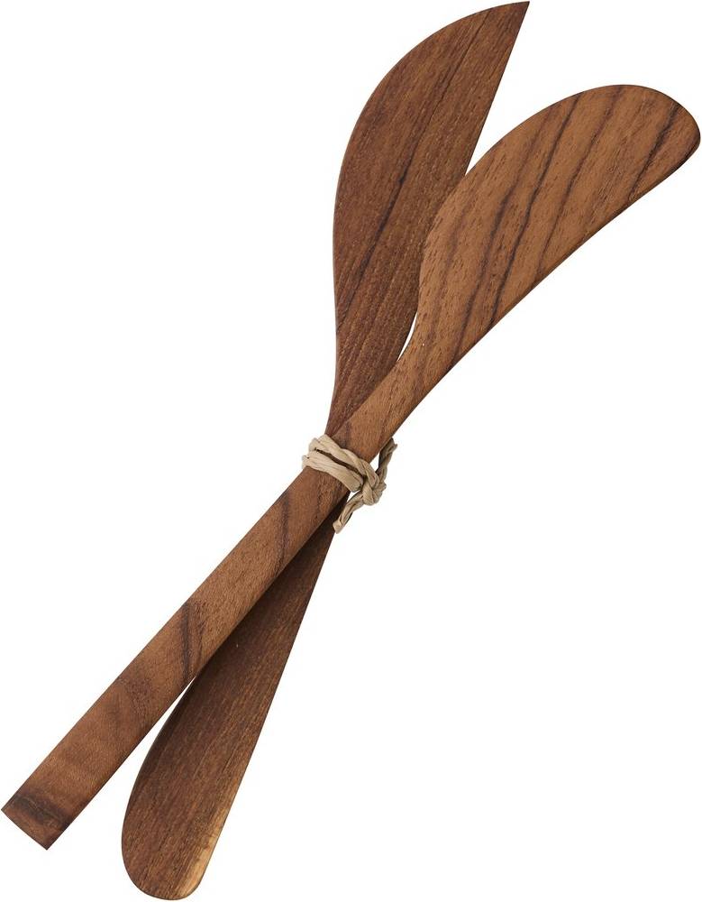Set Due Coltelli Teak Marrone