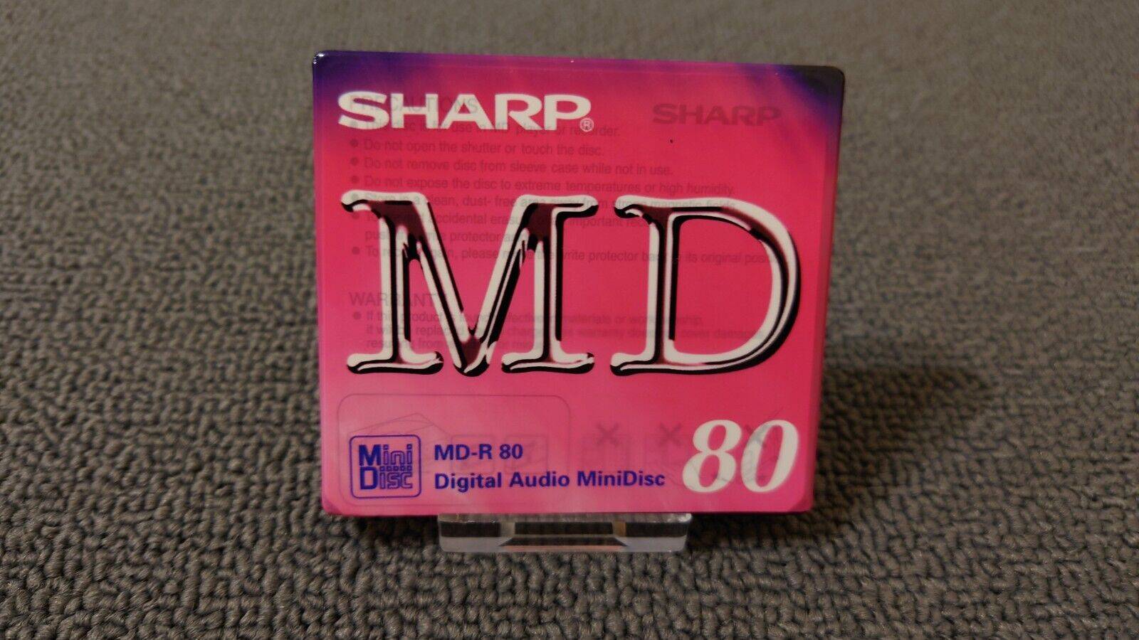 Sharp MD-R Recordable Minidisc 80 Mins Purple