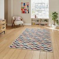 Think Rugs Coral H1059 Digitally Printed Rug Multi