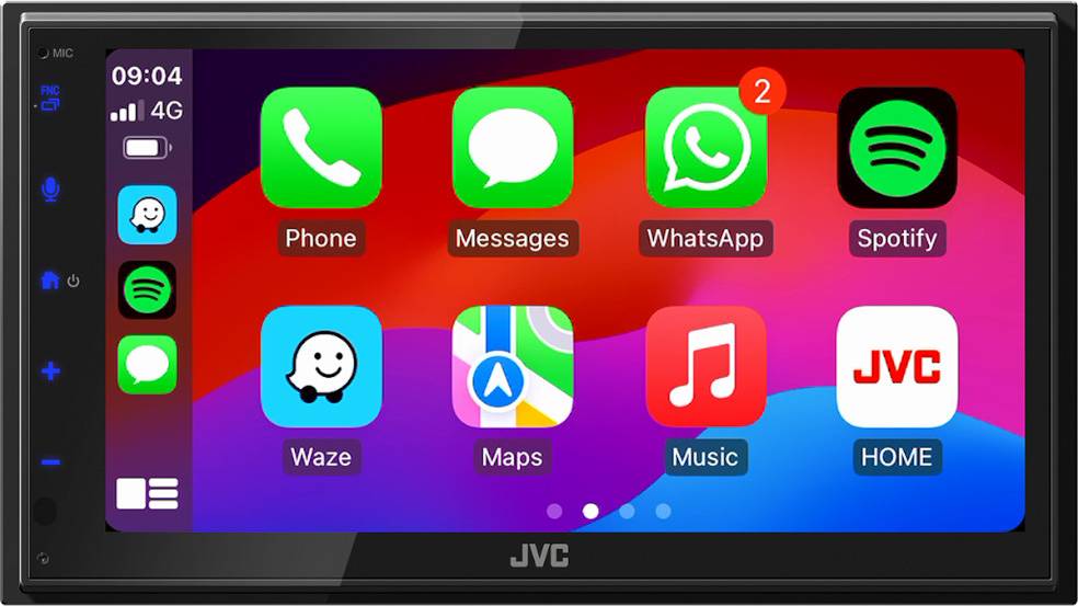 Apple carplay JVC Ampli-Tuner Multimédia 2 DIN Android Auto