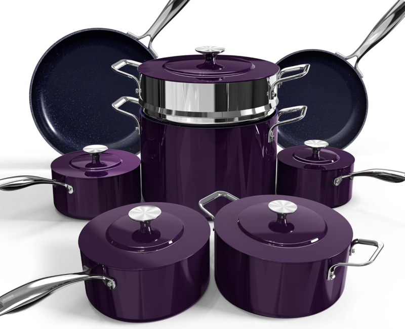 LUX 13pc Forged Lightweight Cookware Set
