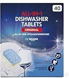 Dishwasher tablets Amazon All-In-One Dishwasher Tablets 40 Tablets