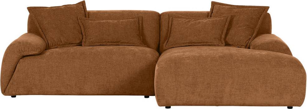Carryhome Hörnsoffa I Flatväv Rostfärgad Soffa